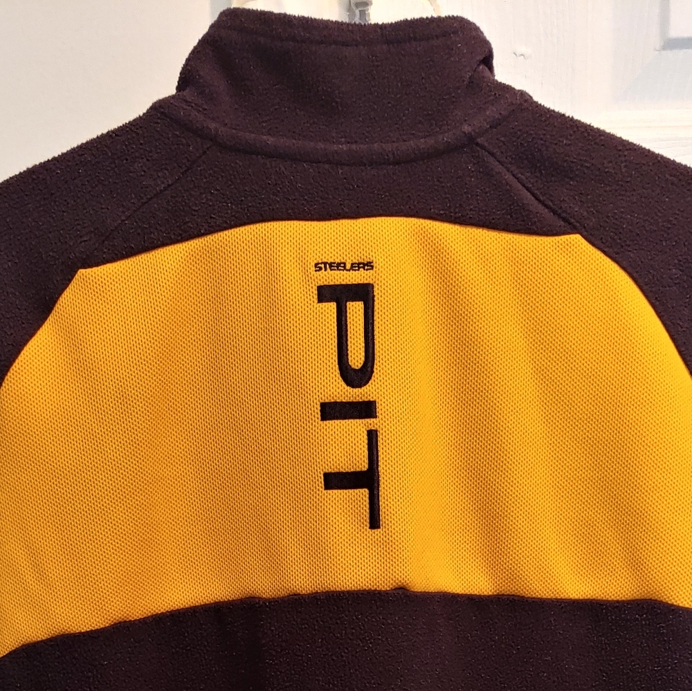 Pittsburgh Steelers Black & Gold 3/4 Zip-up Fleece - Picture 4 of 8